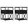 Mesitas de noche 2 uds madera de ingeniería negro 40x42x55 cm de vidaXL, Mesitas de noche - Ref: Foro24-826074, Precio: 85,51...