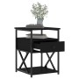 Bedside tables 2 units engineered wood black 40x42x55 cm by vidaXL, Nightstands - Ref: Foro24-826074, Price: 85,51 €, Discoun...