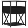 Bedside tables 2 units engineered wood black 40x42x55 cm by vidaXL, Nightstands - Ref: Foro24-826074, Price: 84,53 €, Discoun...