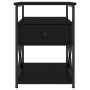 Bedside tables 2 units engineered wood black 40x42x55 cm by vidaXL, Nightstands - Ref: Foro24-826074, Price: 85,51 €, Discoun...