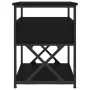 Bedside tables 2 units engineered wood black 40x42x55 cm by vidaXL, Nightstands - Ref: Foro24-826074, Price: 84,53 €, Discoun...