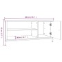 Schwarzer TV-Schrank aus Sperrholz, 100 x 40 x 45 cm von vidaXL, TV-Möbel - Ref: Foro24-826300, Preis: 65,45 €, Rabatt: %