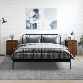 Mesitas de noche 2 uds contrachapada roble marrón 40x42x60 cm de vidaXL, Mesitas de noche - Ref: Foro24-825912, Precio: 78,69...