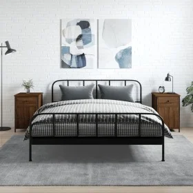 Nachttische 2 Stück braunes Eichensperrholz 40x42x60 cm von vidaXL, Nachttische - Ref: Foro24-825912, Preis: 77,55 €, Rabatt: %