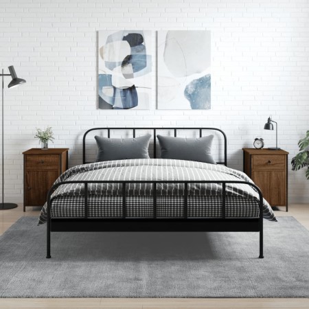 Nachttische 2 Stück braunes Eichensperrholz 40x42x60 cm von vidaXL, Nachttische - Ref: Foro24-825912, Preis: 78,69 €, Rabatt: %