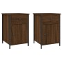 Bedside tables 2 pcs brown oak plywood 40x42x60 cm by vidaXL, Nightstands - Ref: Foro24-825912, Price: 78,69 €, Discount: %