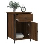 Bedside tables 2 pcs brown oak plywood 40x42x60 cm by vidaXL, Nightstands - Ref: Foro24-825912, Price: 78,69 €, Discount: %
