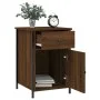 Bedside tables 2 pcs brown oak plywood 40x42x60 cm by vidaXL, Nightstands - Ref: Foro24-825912, Price: 77,72 €, Discount: %