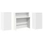 Mostrador de recepción blanco 200x50x103,5 cm madera ingeniería