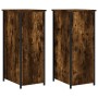 Mesitas noche 2 uds madera ingeniería roble ahumado 32x42x80 cm de vidaXL, Mesitas de noche - Ref: Foro24-825968, Precio: 56,...