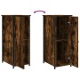 Mesitas noche 2 uds madera ingeniería roble ahumado 32x42x80 cm de vidaXL, Mesitas de noche - Ref: Foro24-825968, Precio: 56,...