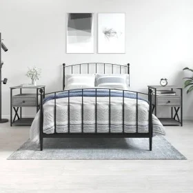 Nachttische 2 Einheiten Sonomagraues Holzwerkstoff 40x42x55 cm von vidaXL, Nachttische - Ref: Foro24-826080, Preis: 86,78 €, ...