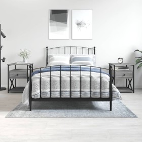 Nightstands 2 units Sonoma gray engineered wood 40x42x55 cm by vidaXL, Nightstands - Ref: Foro24-826080, Price: 87,92 €, Disc...