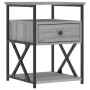 Nachttische 2 Einheiten Sonomagraues Holzwerkstoff 40x42x55 cm von vidaXL, Nachttische - Ref: Foro24-826080, Preis: 87,92 €, ...
