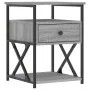 Nachttische 2 Einheiten Sonomagraues Holzwerkstoff 40x42x55 cm von vidaXL, Nachttische - Ref: Foro24-826080, Preis: 86,78 €, ...
