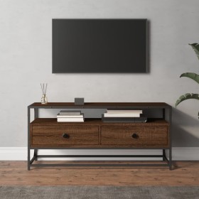 TV-Schrank aus braunem Eichensperrholz, 100 x 35 x 45 cm von vidaXL, TV-Möbel - Ref: Foro24-826309, Preis: 71,91 €, Rabatt: %