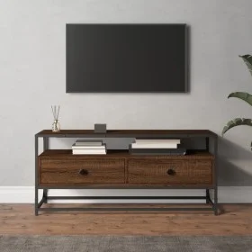 TV-Schrank aus braunem Eichensperrholz, 100 x 35 x 45 cm von vidaXL, TV-Möbel - Ref: Foro24-826309, Preis: 70,99 €, Rabatt: %