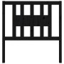Solid pine wood headboard in black 81x4x100 cm by vidaXL, Headboards and footboards - Ref: Foro24-818649, Price: 23,23 €, Dis...