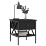 Nightstands 2 pcs engineered wood black 40x42x45 cm by vidaXL, Nightstands - Ref: Foro24-825954, Price: 84,95 €, Discount: %