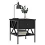 Nightstands 2 pcs engineered wood black 40x42x45 cm by vidaXL, Nightstands - Ref: Foro24-825954, Price: 83,74 €, Discount: %