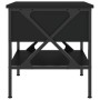 Mesitas de noche 2 uds madera de ingeniería negro 40x42x45 cm