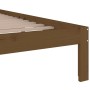 Estructura de cama madera maciza marrón miel 200x200 cm de vidaXL, Camas y somieres - Ref: Foro24-814777, Precio: 156,85 €, D...