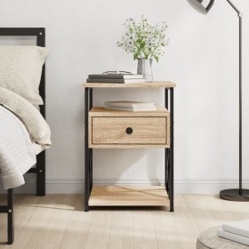Sonoma oak engineered wood bedside table 40x42x55 cm by vidaXL, Nightstands - Ref: Foro24-826075, Price: 60,62 €, Discount: %