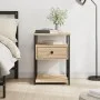 Sonoma oak engineered wood bedside table 40x42x55 cm by vidaXL, Nightstands - Ref: Foro24-826075, Price: 59,88 €, Discount: %