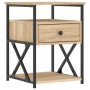Nachttisch aus Sonoma-Eichenholzwerkstoff, 40 x 42 x 55 cm von vidaXL, Nachttische - Ref: Foro24-826075, Preis: 60,62 €, Raba...