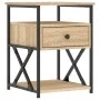 Nachttisch aus Sonoma-Eichenholzwerkstoff, 40 x 42 x 55 cm von vidaXL, Nachttische - Ref: Foro24-826075, Preis: 59,88 €, Raba...