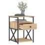 Nachttisch aus Sonoma-Eichenholzwerkstoff, 40 x 42 x 55 cm von vidaXL, Nachttische - Ref: Foro24-826075, Preis: 60,62 €, Raba...