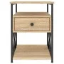 Sonoma oak engineered wood bedside table 40x42x55 cm by vidaXL, Nightstands - Ref: Foro24-826075, Price: 59,88 €, Discount: %