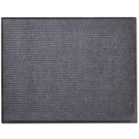 Alfombra de entrada PVC gris 120x180 cm