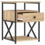 Nachttisch aus Sonoma-Eichenholzwerkstoff, 40 x 42 x 55 cm von vidaXL, Nachttische - Ref: Foro24-826075, Preis: 60,62 €, Raba...