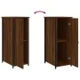 Mesitas noche 2 uds madera ingeniería marrón roble 32x42x80 cm de vidaXL, Mesitas de noche - Ref: Foro24-825972, Precio: 56,0...