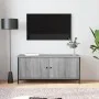 TV-Schrank mit Türen aus Sperrholz in Sonoma-Grau, 102 x 35 x 45 cm von vidaXL, TV-Möbel - Ref: Foro24-826293, Preis: 59,98 €...
