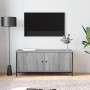 TV-Schrank mit Türen aus Sperrholz in Sonoma-Grau, 102 x 35 x 45 cm von vidaXL, TV-Möbel - Ref: Foro24-826293, Preis: 60,38 €...