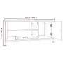 TV-Schrank aus Sonoma-Eichensperrholz, 100 x 40 x 45 cm von vidaXL, TV-Möbel - Ref: Foro24-826301, Preis: 63,25 €, Rabatt: %