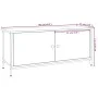 TV-Schrank mit Türen aus Sperrholz in Sonoma-Grau, 102 x 35 x 45 cm von vidaXL, TV-Möbel - Ref: Foro24-826293, Preis: 59,98 €...