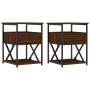 Nachttische, 2 Stück, Eichenbraun, Holzwerkstoff, 40 x 42 x 55 cm von vidaXL, Nachttische - Ref: Foro24-826082, Preis: 84,97 ...