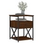 Mesitas noche 2 uds madera ingeniería marrón roble 40x42x55 cm de vidaXL, Mesitas de noche - Ref: Foro24-826082, Precio: 84,9...