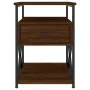 Engineered wood brown oak bedside table 40x42x55 cm by vidaXL, Nightstands - Ref: Foro24-826081, Price: 47,63 €, Discount: %