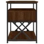 Engineered wood brown oak bedside table 40x42x55 cm by vidaXL, Nightstands - Ref: Foro24-826081, Price: 47,63 €, Discount: %