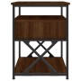 Mesita de noche madera de ingeniería marrón roble 40x42x55 cm de vidaXL, Mesitas de noche - Ref: Foro24-826081, Precio: 48,25...