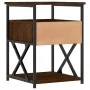Engineered wood brown oak bedside table 40x42x55 cm by vidaXL, Nightstands - Ref: Foro24-826081, Price: 47,63 €, Discount: %