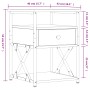Mesita de noche madera de ingeniería marrón roble 40x42x55 cm de vidaXL, Mesitas de noche - Ref: Foro24-826081, Precio: 48,25...