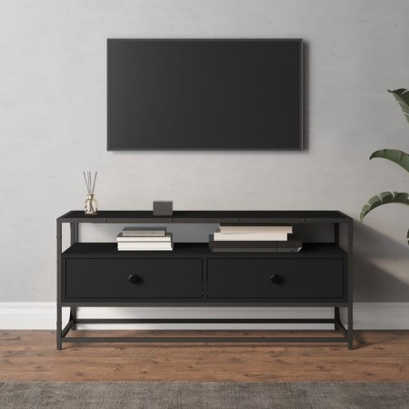 TV-Möbel aus schwarzem Sperrholz 100x35x45 cm von vidaXL, TV-Möbel - Ref: Foro24-826305, Preis: 73,48 €, Rabatt: %