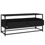 TV stand made of black plywood wood, 100x35x45 cm by vidaXL, TV Furniture - Ref: Foro24-826305, Price: 72,49 €, Discount: %