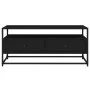 TV stand made of black plywood wood, 100x35x45 cm by vidaXL, TV Furniture - Ref: Foro24-826305, Price: 72,49 €, Discount: %