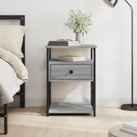 Sonoma gray engineered wood bedside table 40x42x55 cm by vidaXL, Nightstands - Ref: Foro24-826079, Price: 50,44 €, Discount: %